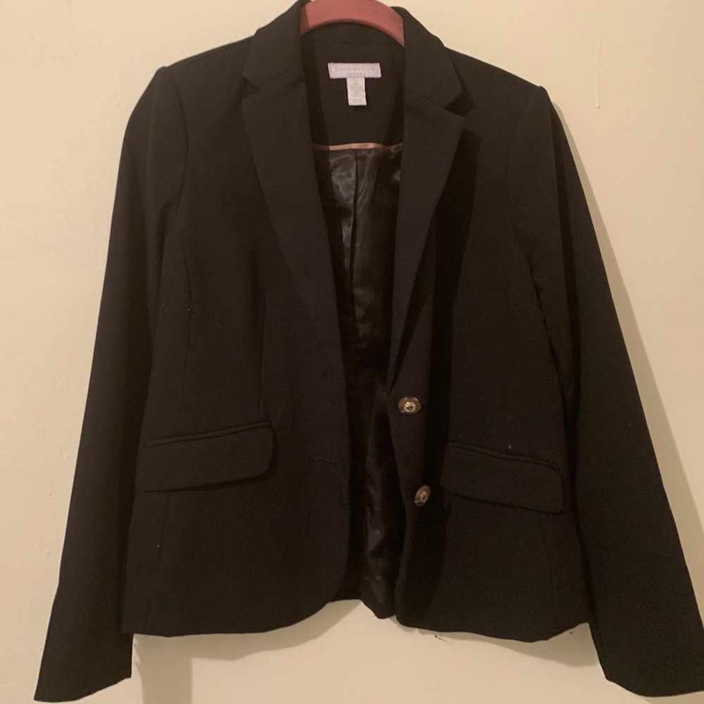 Black blazer with button detail